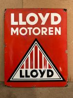 Lloyd Motoren Emailschild Reklame Schild Werbung Emaille Tafel Baden-Württemberg - Illerkirchberg Vorschau