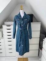 Zara Blogger Jeanskleid Denim Größe S blau langarm Gürtel Nordrhein-Westfalen - Altena Vorschau