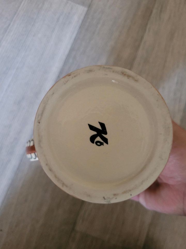 Bierkrüge Zinndeckel Bierkrug Handarbeit Vintage in Aue
