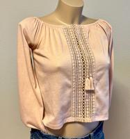 H&M BLUSE s 36 y2k Aprikosenfarben retro Sommer vintage t-Shirt Baden-Württemberg - Aichtal Vorschau