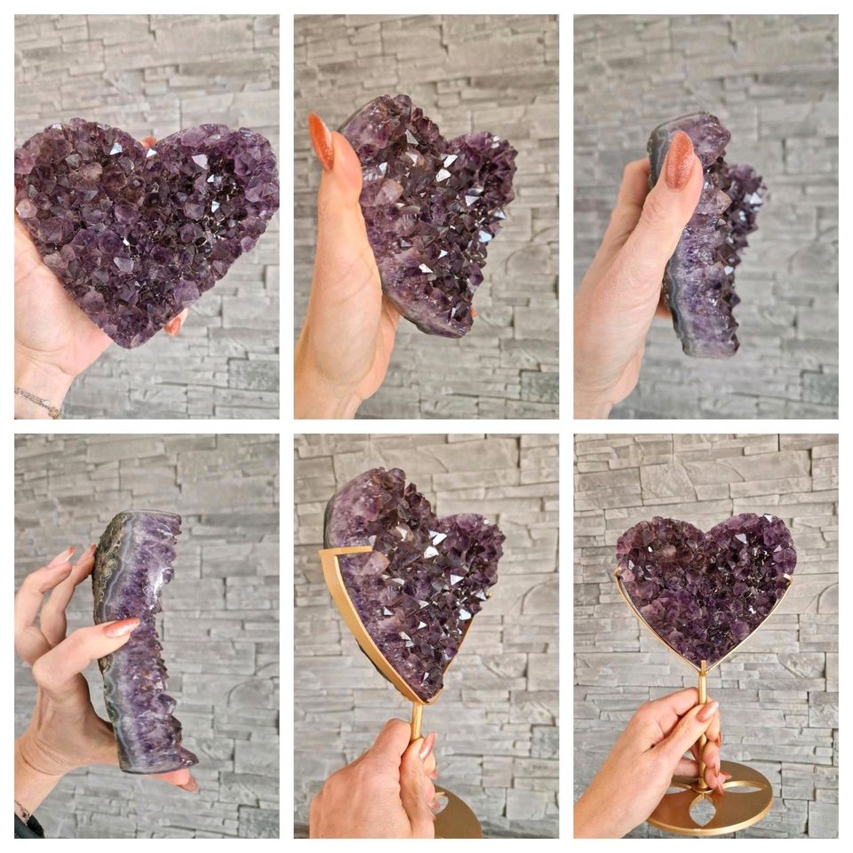 Amethyst druzy Herz/Bär/Freiform in Essen