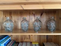 4 Glasschädel Totenkopf mit Korken zum befüllen #deko Sachsen - Döbeln Vorschau