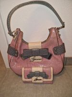 Guess Tasche Original Lack rosa grau beige mit pass. Geldbeutel Bayern - Geltendorf Vorschau