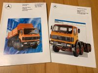 Mercedes LKW Prospekt 1987 schwere 4-Achs Baustellen 3528 3535 K Bayern - Landshut Vorschau