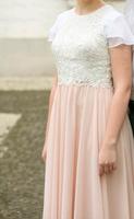 Abendkleid Laona in weiß/rose, Gr. 36 Niedersachsen - Ankum Vorschau