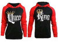 Pullover Pärchen King Queen Rot/Schwarz Grau Hoodie Couple M/L/XL Bayern - Freising Vorschau