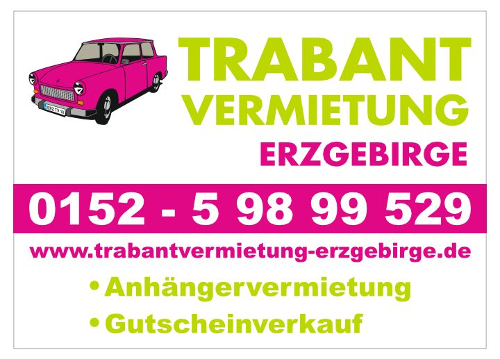 Autotransportanhänger im Erzgebirge mieten! Bis 8h nur 25€ in Annaberg-Buchholz