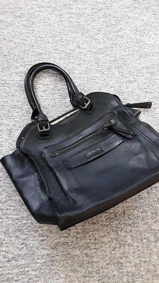 Soccx Bag Tasche Shopper neuwertig schwarz Porto 4,95 Euro in Bernau