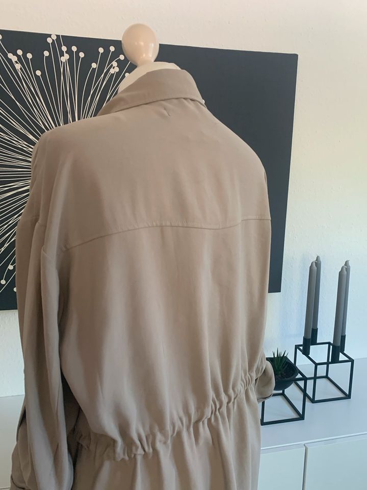 Jacke Overshirt ZARA S 36/38/40/42 Shacket taupe beige akt. Koll. in Merzig