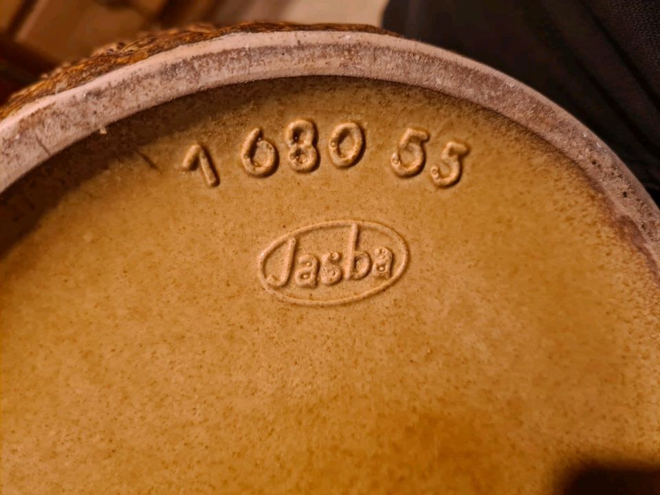 Jasba Keramik Bodenvase braun 60er Jahre Vintage Retro 1680 55 in Sugenheim