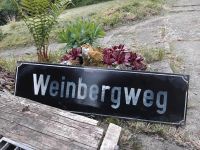 Altes Straßenschild 'Weinbergweg' Baden-Württemberg - Überlingen Vorschau