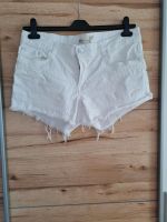 Shorts Jeans kurze Hose weiß used Look Damen Janina 42 Bayern - Oberbergkirchen Vorschau