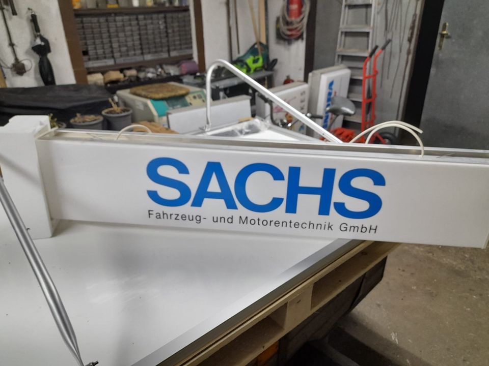 Werksneues Sachs Fahrzeugtechnik ,Werbeschild,Leuchtreklame in Dresden