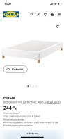 IKEA ESPEVÄR Boxspring Bett + Bezug weiß 140x200 Bett1 Matratze Pankow - Prenzlauer Berg Vorschau
