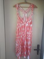 Schönes Sommer Trägerkleid Damen rot/weiß gemustert Gr 44 Sachsen - Wohlbach Vorschau