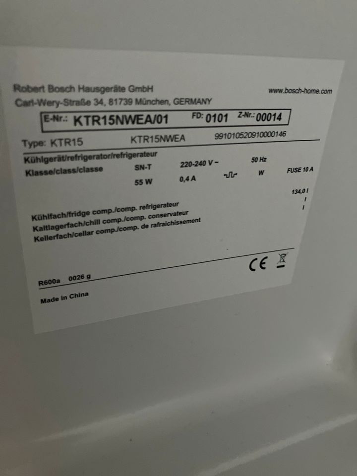 Bosch Kühlschrank Serie 2, Vollraumkühlschrank in Gronau (Leine)