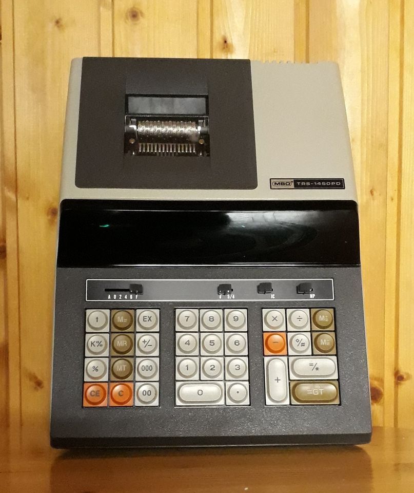 MBO Elektronenrechner TRS 1450 PD aus den 1970ern in OVP in Salzhemmendorf