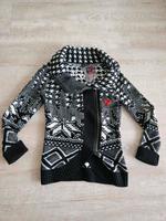 Strickjacke Desigual schwarz/weiß Gr. S (34/36) Sachsen-Anhalt - Halle Vorschau