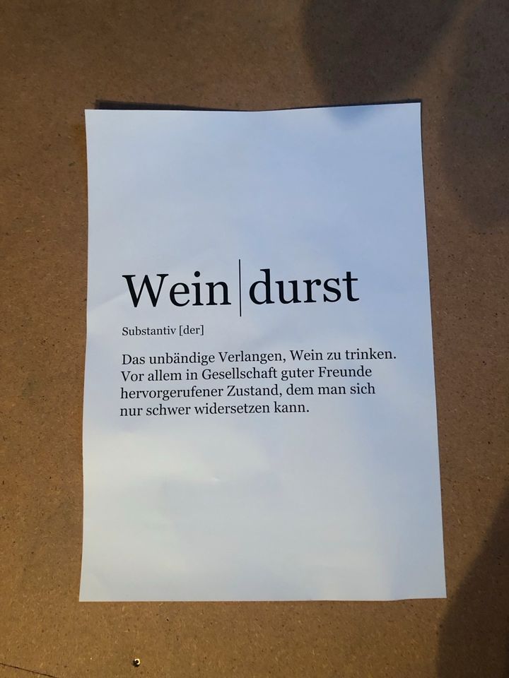 Poster Weindurst in Köln