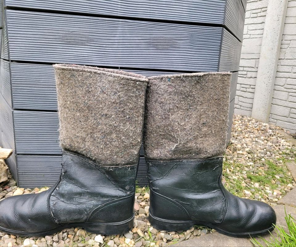 NVA Stiefel Filzstiefel Armeestiefel DDR Trödel in Naunhof