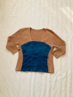 Späte 90er frühe 2000er Strickpullover mit Denim Jeans Einlage Brandenburg - Strausberg Vorschau