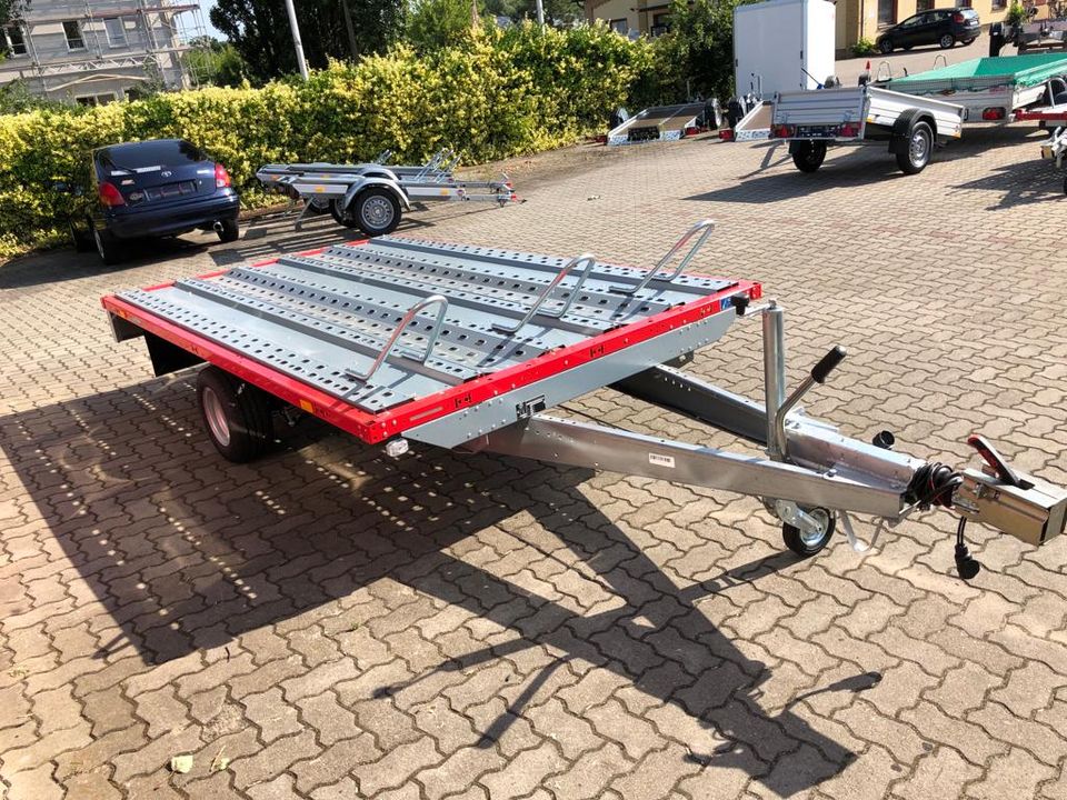 Motorradanhänger PKW Anhänger 1,5t 3x1,8m STEMA 100 Kmh in Lutherstadt Wittenberg