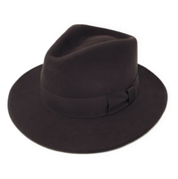 Fedora Hut Herren Fedora Hat Men Dunkel Braun Brown L NEU Walle - Handelshäfen Vorschau