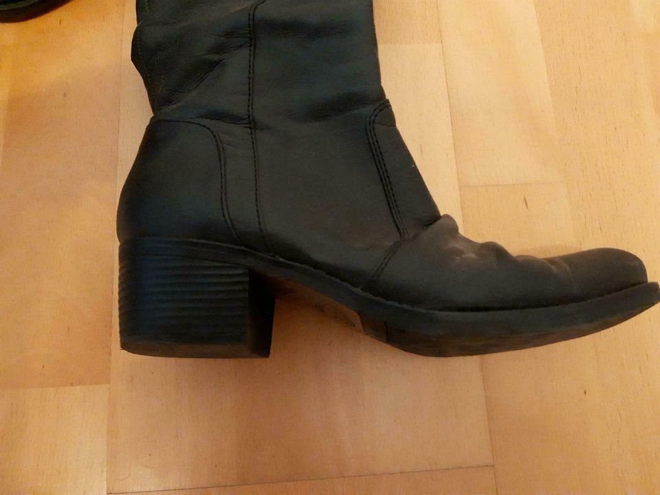 Stiefel, Overknees v- Esprit, anthrazit, Gr. 38 wie neu in Überlingen