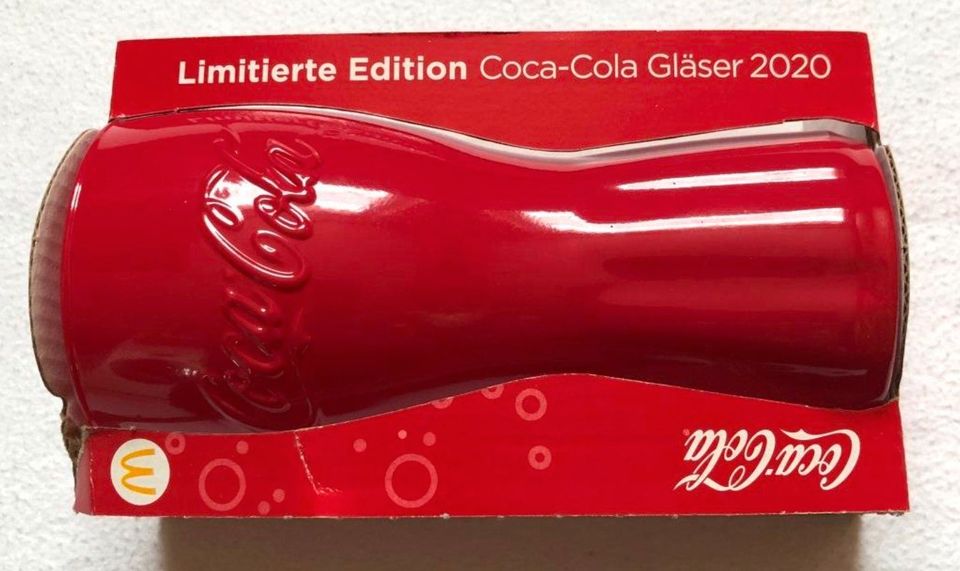 Coca-Cola Glas Rot NEU Limitierte Edition 2020 in Hannover