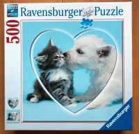 Ravensburger Puzzle Herz "Hund und Katze" 500 Teile Nordrhein-Westfalen - Arnsberg Vorschau