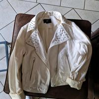 Bikerjacke Jeansjacke weiß Nieten 36 H&M Baden-Württemberg - Mudau Vorschau