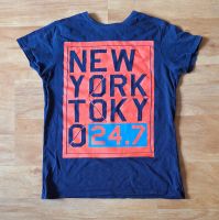 Rebel T-Shirt Gr. 152 blau mit großem Motiv New York Tokyo 100% B Rheinland-Pfalz - Mudersbach Vorschau