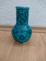 Alte persische Vase türkis Blumenornamente Baden-Württemberg - Weinstadt Vorschau