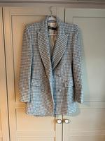 Gemusterter Blazer, Zara, Schulterpolster, tailliert Bayern - Untersiemau Vorschau