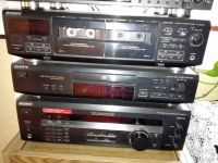 Sony Stereoanlage schwarz Receiver + CD-Player + Double-Tape-Deck Baden-Württemberg - Ludwigsburg Vorschau
