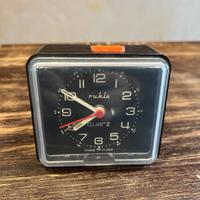 DDR Schatz Vintage Ruhla Wecker schwarz/orange Nordrhein-Westfalen - Marl Vorschau