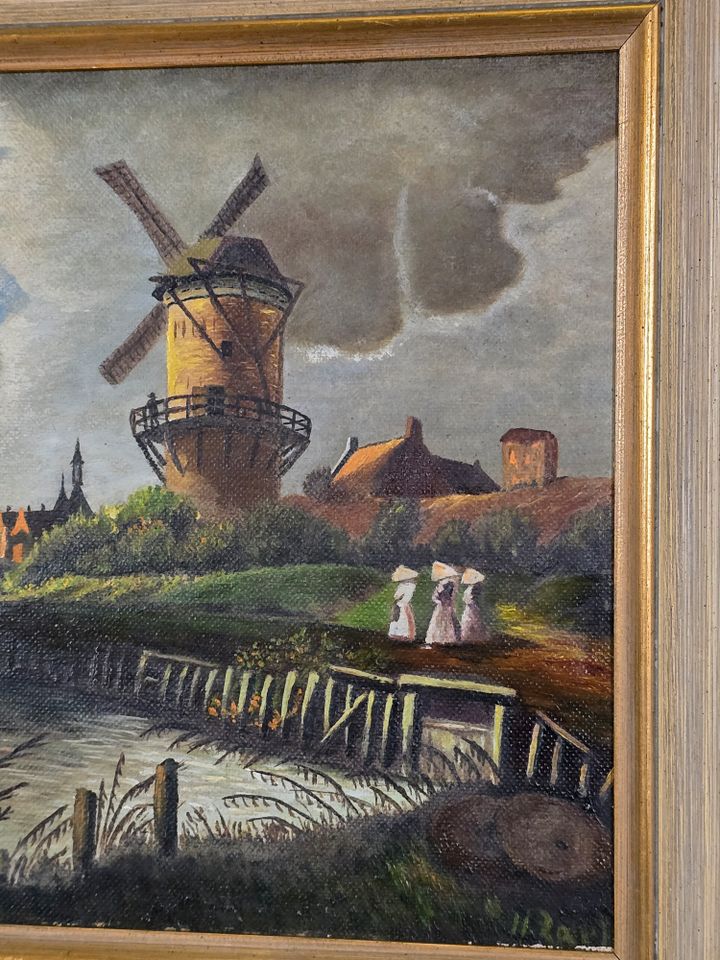Antike Ölgemälde, Die Mühle von Wijk bij Duurstede in Recklinghausen