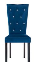 Stühle, samt, elegant & zeitlos, royal-blau, silber-grau, Steine Berlin - Lichterfelde Vorschau
