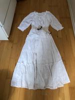 Mango Lochstickerei Kleid Midikleid Weiss Grösse M Hannover - Mitte Vorschau