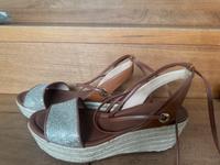 Michael Kors Sandalen Gr.39 braun/gold Bayern - Rosenheim Vorschau