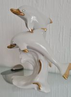 Porzellanfigur Zwei Delfine weiß/gold von Capodimonte Köln - Köln Brück Vorschau