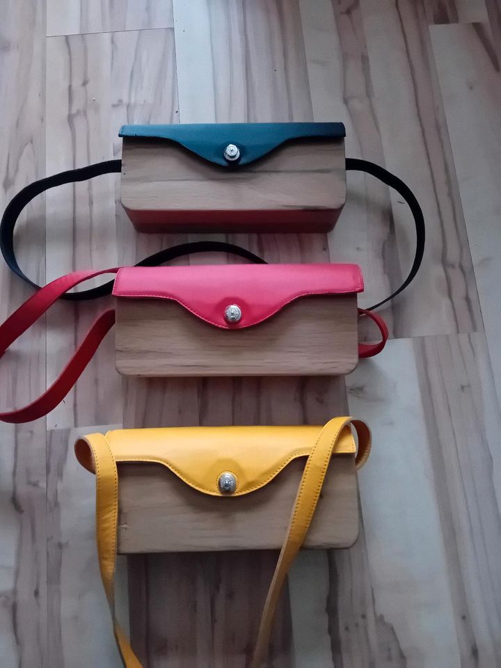 Unikat  Handtaschen aus alten EichenbalkenHandmade in Werbach