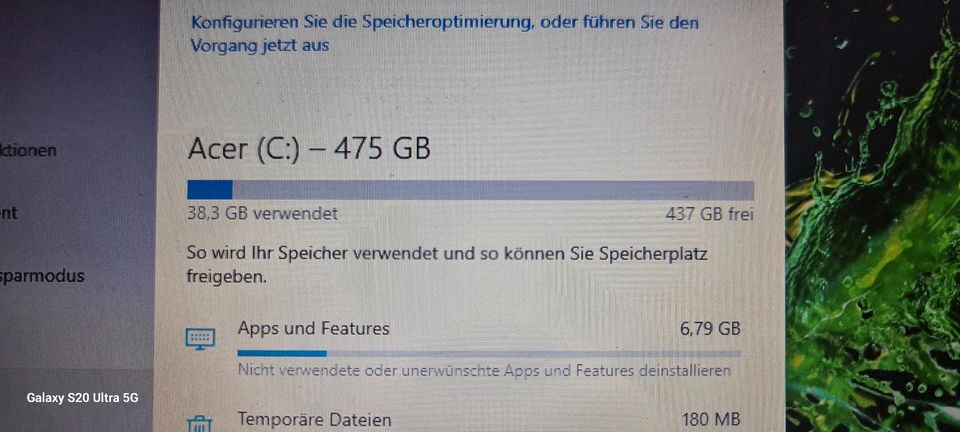 Acer Laptop acer n19c1 8GB RAM i3 2,2 GHz 250 GB Speicher in Bedburg-Hau