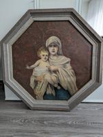 Jesus und Maria Gemälde 1948 Ölbild Sakrales Altes Heiligenbild Niedersachsen - Melle Vorschau
