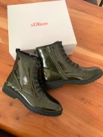 Stiefelette Schnürstiefelette dunkelgrün glänzend s.Oliver Gr. 40 Baden-Württemberg - Radolfzell am Bodensee Vorschau