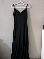 Super langes edles Anlass- Kleid Schwarz XS-S geschlitzt Perlen Schwerin - Altstadt Vorschau