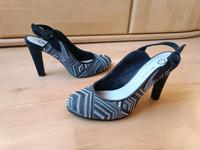 Yessica Slingpumps Gr. 39 schwarz/weiß Bayern - Nersingen Vorschau