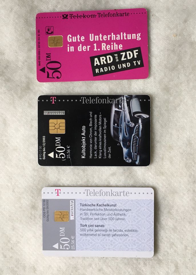 Telefonkarte Deutschland * Italien * Schweiz * Hongkong * Taxcard in Bayreuth