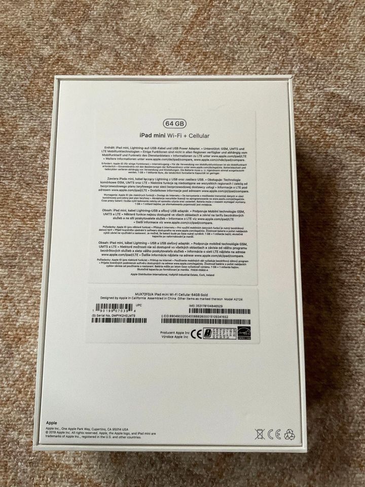 Ipad mini 5 Wifi+cellular 64gb gold in Chemnitz