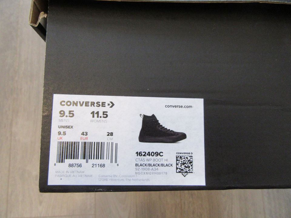 Converse CTAS WP Boot Hi Winterboots Größe 43 Wildleder in Zwenkau